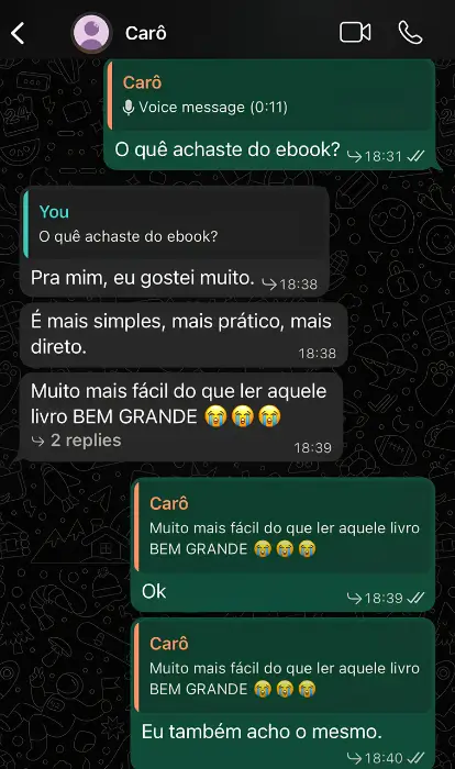 Avaliação de Carô - É mais simples, mais prático, mais direto