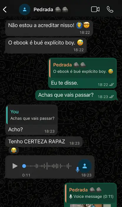 Avaliação de Pedrada - Tenho CERTEZA RAPAZ